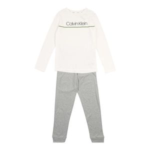 Calvin Klein Underwear Pyžamo sivá melírovaná / biela vyobraziť