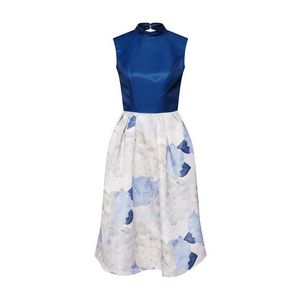 Chi Chi London Kokteilové šaty 'Chi Chi CYd dress' námornícka modrá / svetlomodrá / zmiešané farby vyobraziť