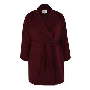 ABOUT YOU Curvy Prechodný kabát 'Charis Coat' burgundská vyobraziť
