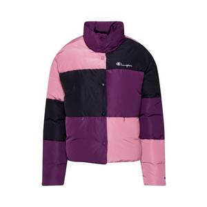 Champion Reverse Weave Prechodná bunda fialová / pastelovo ružová / čierna vyobraziť