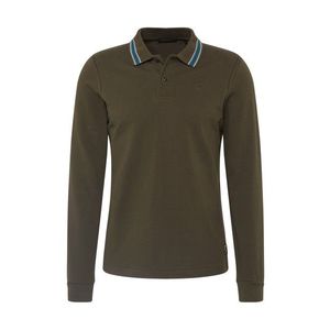 SCOTCH & SODA Tričko 'Longsleeve pique polo' kaki vyobraziť