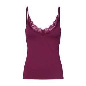 Hunkemöller Tielko 'Delicate Lace top' vínovo červená vyobraziť