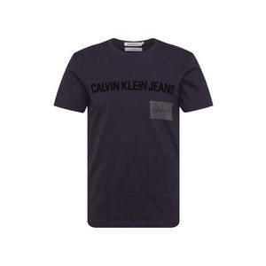 Calvin Klein Jeans Tričko 'MULTI INSTITUTIONAL BOX SLIM SS' čierna vyobraziť