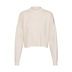 Missguided Sveter 'Funnel Neck Crop Jumper' krémová vyobraziť