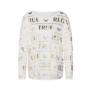 True Religion Tričko zlatá / biela vyobraziť