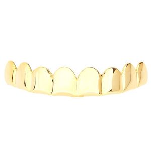 Iced Out Grillz - Gold - One size fits all - TOP TEETH 8 - Uni vyobraziť