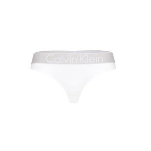Calvin Klein Underwear Tangá 'THONG' sivá / biela vyobraziť
