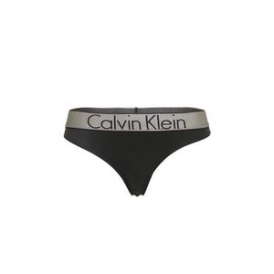 Calvin Klein Underwear Tangá 'THONG' sivá / čierna vyobraziť