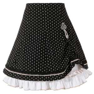 MARJO Krojová sukňa biela / čierna vyobraziť