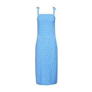 EDITED Letné šaty 'Audelia' modré / biela vyobraziť