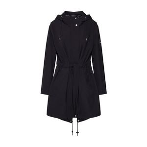 Calvin Klein Prechodný kabát 'LS TIE WAIST PARKA' čierna vyobraziť
