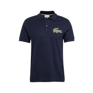 LACOSTE Tričko 'CHEMISE COL BORD-COTES MA' námornícka modrá vyobraziť