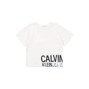 Calvin Klein Jeans Tričko 'STAMP LOGO BOXY SS T' biela vyobraziť