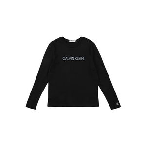Calvin Klein Jeans Tričko 'LOGO FOIL PRINT LS T' čierna vyobraziť
