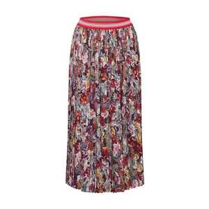 Rich & Royal Sukňa 'Plissee Skirt Printed' ružová / červené vyobraziť