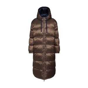 EDITED Zimný kabát 'Olwen Puffer Coat' modré / hnedé vyobraziť