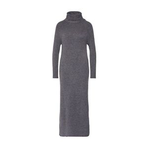 ONLY Pletené šaty 'onclean l/s rollneck dress KNT' sivá vyobraziť