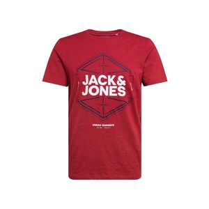 JACK & JONES Tričko 'FEBBY' modré / červené / biela vyobraziť