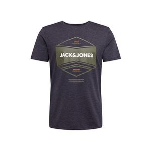 JACK & JONES Tričko 'FEBBY' tmavomodrá / kaki / biela vyobraziť