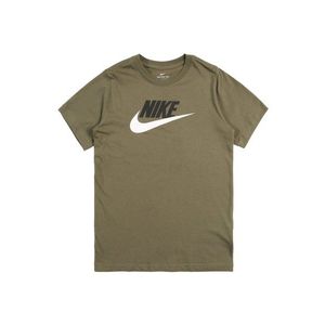Nike Sportswear Tričko olivová / biela vyobraziť