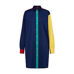 POLO RALPH LAUREN Košeľové šaty 'LS BLKE' námornícka modrá / zmiešané farby vyobraziť