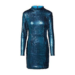 Missguided Kokteilové šaty 'Long Sleeved Sequin Bodycon' modré / zelená vyobraziť