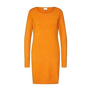 VILA Pletené šaty oranžová vyobraziť