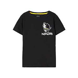 NAME IT Tričko 'Ninja' žlté / čierna / biela vyobraziť