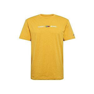 Tommy Jeans Tričko žlté / biela vyobraziť