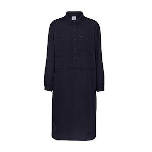 Lee Košeľové šaty 'Worker Drapey Dress' čierna vyobraziť
