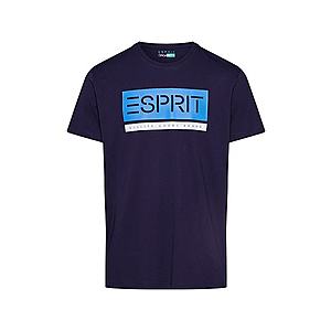 ESPRIT Tričko námornícka modrá / svetlomodrá / biela vyobraziť
