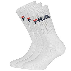 3 PACK bielych vysokých ponožiek FILA vyobraziť