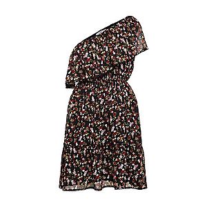 NA-KD Šaty 'One Shoulder Flounce Dress' zmiešané farby / čierna vyobraziť