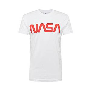 Mister Tee Tričko 'NASA Worm' svetlooranžové / biela vyobraziť