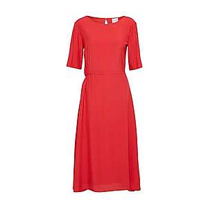 VILA Letné šaty 'VIANTONIO 2/4 MIDI DRESS' červené vyobraziť