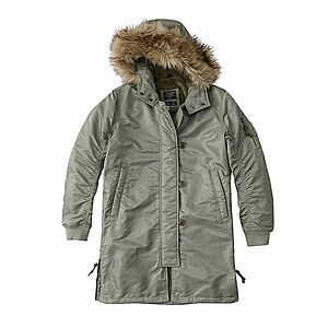 Abercrombie & Fitch Prechodný kabát 'BTS18-SHINY NYLON PARKA' olivová vyobraziť