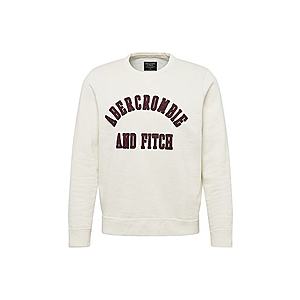 Abercrombie & Fitch Mikina 'SHIELD APPLIQUE LOGO CREW' biela vyobraziť