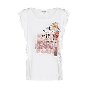 Cream Tričko 'Milano T-shirt' zmiešané farby / koralová vyobraziť