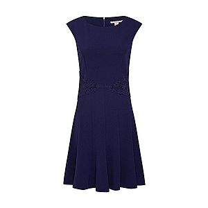 Anna Field Letné šaty 'Jersey Dress with Lace Belt and Flared Skirt' námornícka modrá vyobraziť