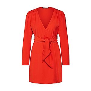 Fashion Union Košeľové šaty 'Alina' oranžovo červená vyobraziť
