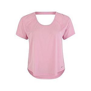 NIKE Funkčné tričko 'MILER' ružová / strieborná vyobraziť