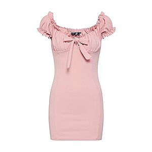 Missguided Letné šaty 'Milkmaid Mini' ružová vyobraziť