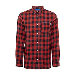 JACK & JONES Košeľa 'JORZAC SHIRT LS ORG' hrdzavo červená vyobraziť