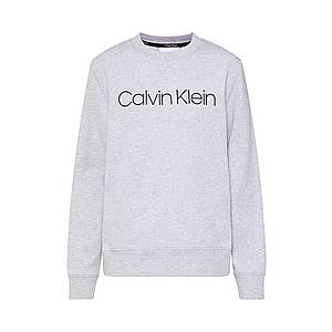 Calvin Klein Mikina 'CORE LOGO PRT SWEATSHIRT' sivá melírovaná vyobraziť