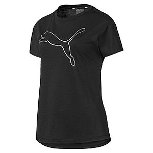 PUMA Funkčné tričko 'Cat Tee' čierna / biela vyobraziť