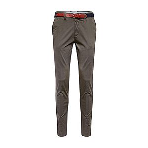 SELECTED HOMME Chino nohavice 'SLHSLIM-YARD AOP PANTS W' tmavozelená vyobraziť