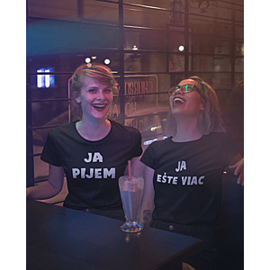 Smiešne tričká KOMPLET - pijeme dvaja vyobraziť