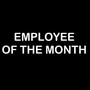 Smešna majica employee of the month vyobraziť