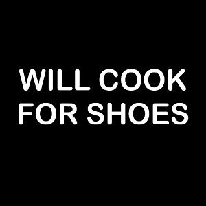 Smešni predpasnik will cook for shoes vyobraziť