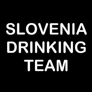 Smešna majica Slovenia drinking team vyobraziť